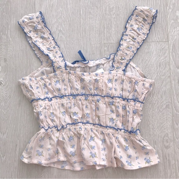 Sim & Sam Floral Ruffle Blouse - Picture 2 of 5